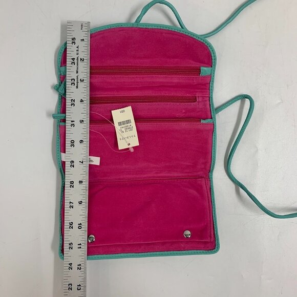 Talbots‎ Women's Leather Wrap Zipper Makeup Jewelry Wrap Wallet NWT - Picture 4 of 12